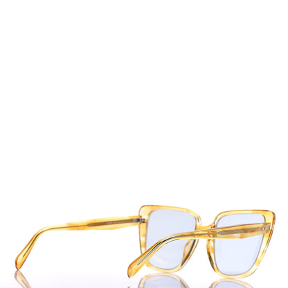 Celine Acetate Cat Eye Sunglasses CL400471 Yellow Blue 4 of 7