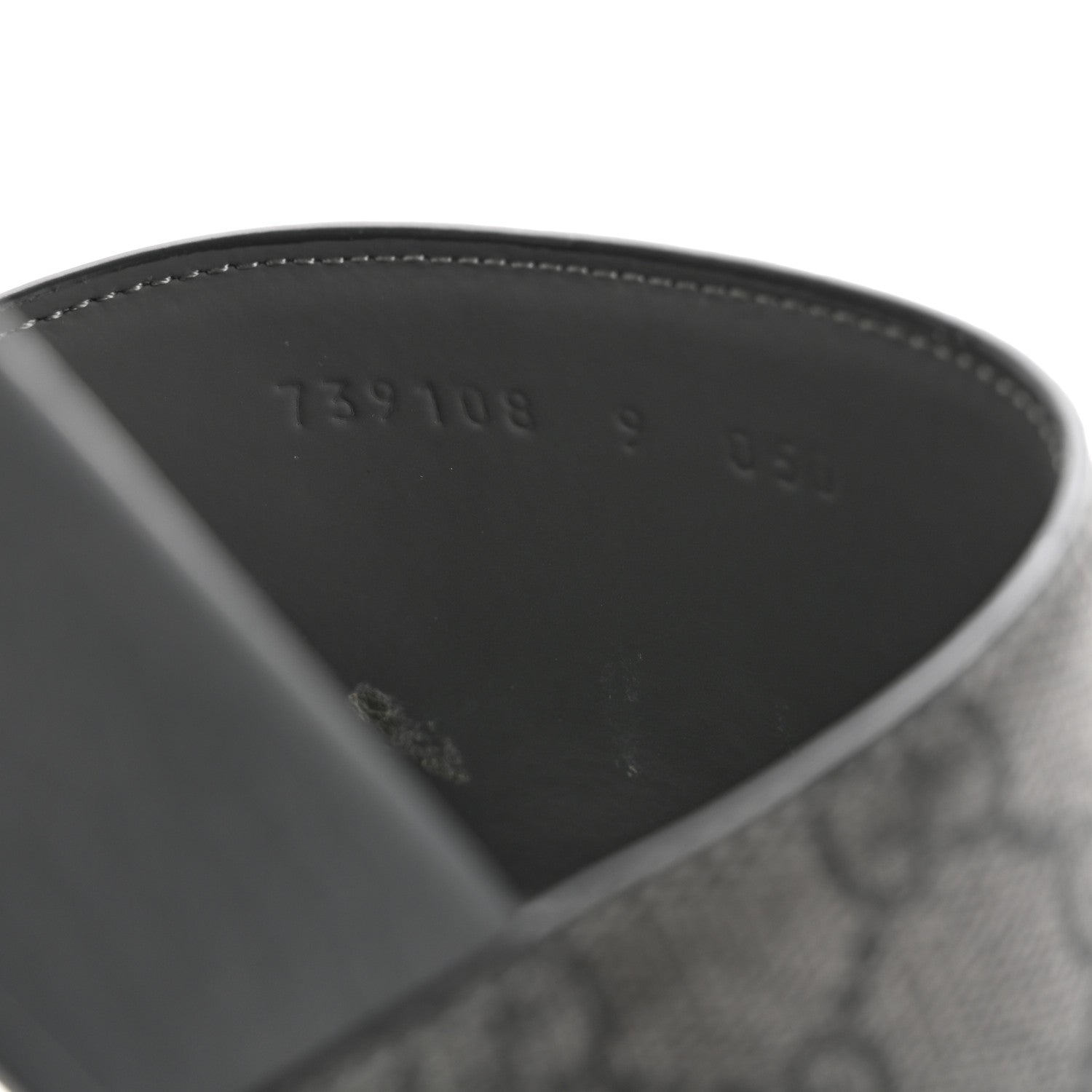 Gucci GG Supreme Monogram Mens Slide Sandals 9 Grey Black 9 of 9