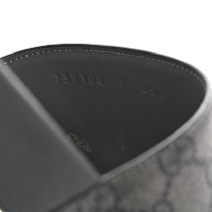 Gucci GG Supreme Monogram Mens Slide Sandals 9 Grey Black 9 of 9
