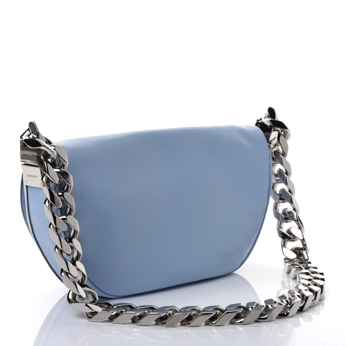 Burberry Lambskin Small Olympia Chain Shoulder Bag Pale Blue 2 of 4