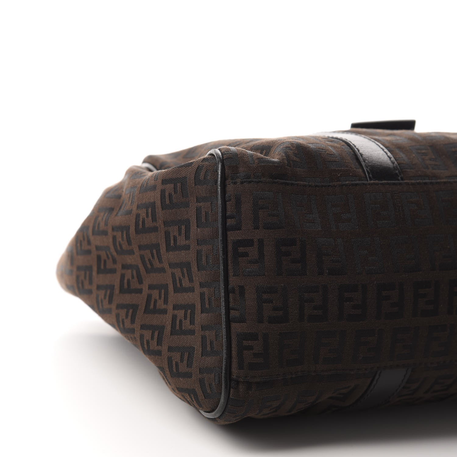 Fendi Zucchino Shoulder Bag Dark Brown 6 of 11