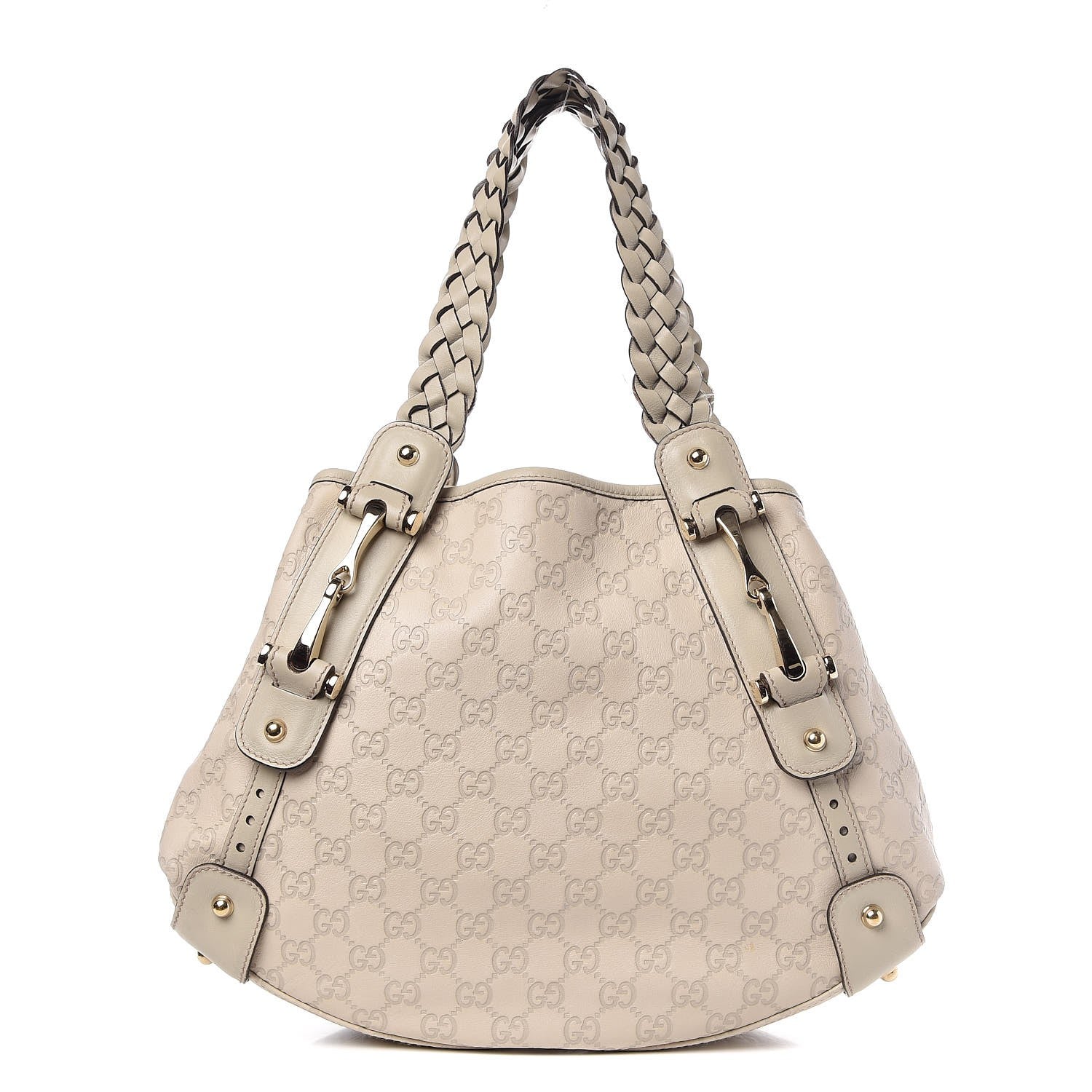 Gucci Guccissima Small Pelham Shoulder Bag Off White 1 of 10