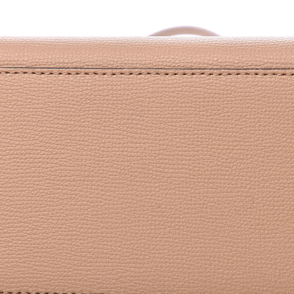 Burberry Grainy Calfskin Haymarket Check Medium Reversible Tote Camel 15 of 18