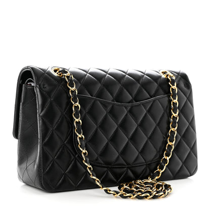 Chanel Lambskin Quilted Medium Double Flap Black 3 of 10