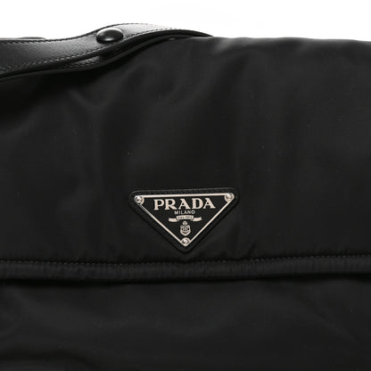 Prada Re-Nylon Vitello Padded Small Flap Shoulder Bag Black 7 of 9