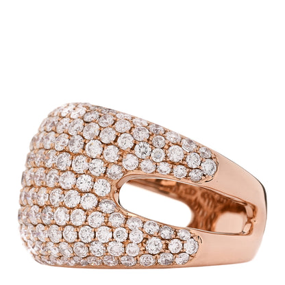 Parker & West by FASHIONPHILE 18K Rose Gold Pave Diamond 3.35ctw Pave Ring  53 6.5 3 of 8