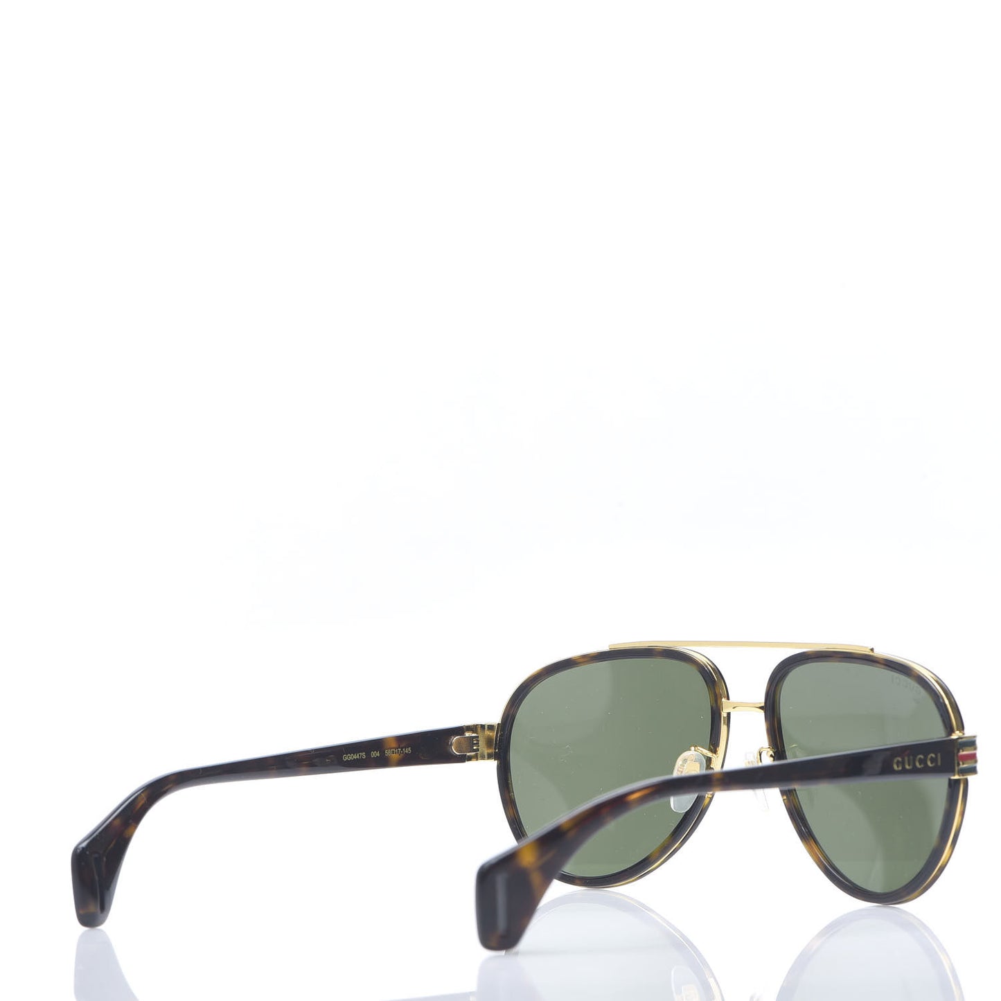 Acetate Aviator Sunglasses GG0447S Black