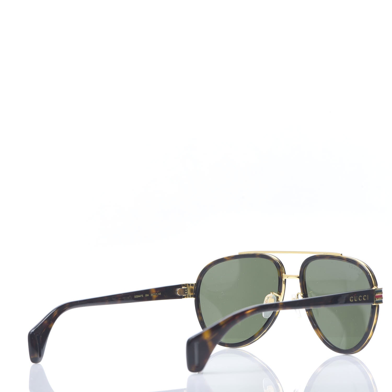 Gucci Acetate Aviator Sunglasses GG0447S Black 3 of 6