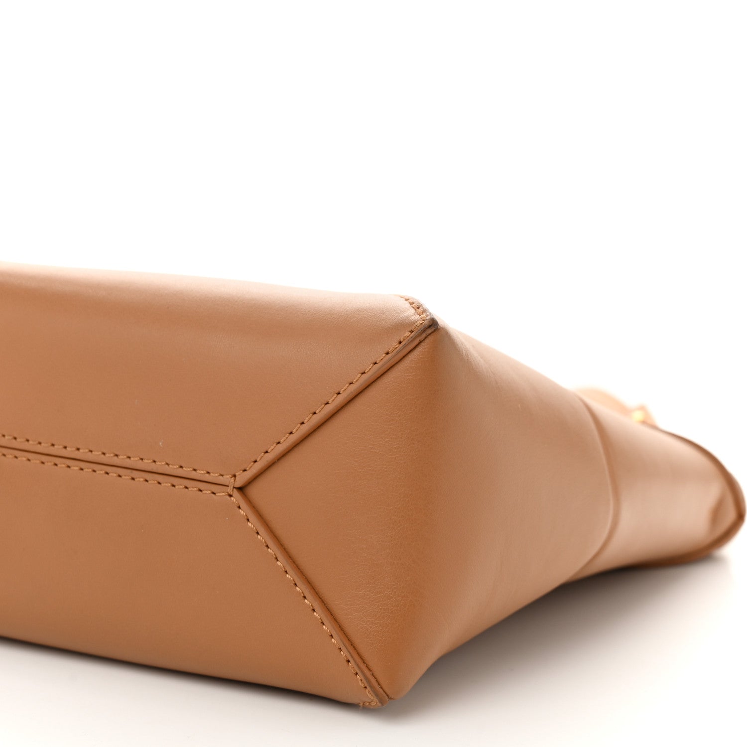 Loewe Shiny Calfskin Mini Puzzle Fold Tote Warm Desert 10 of 10