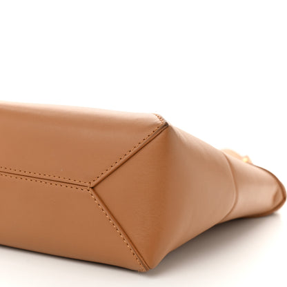 Loewe Shiny Calfskin Mini Puzzle Fold Tote Warm Desert 10 of 10