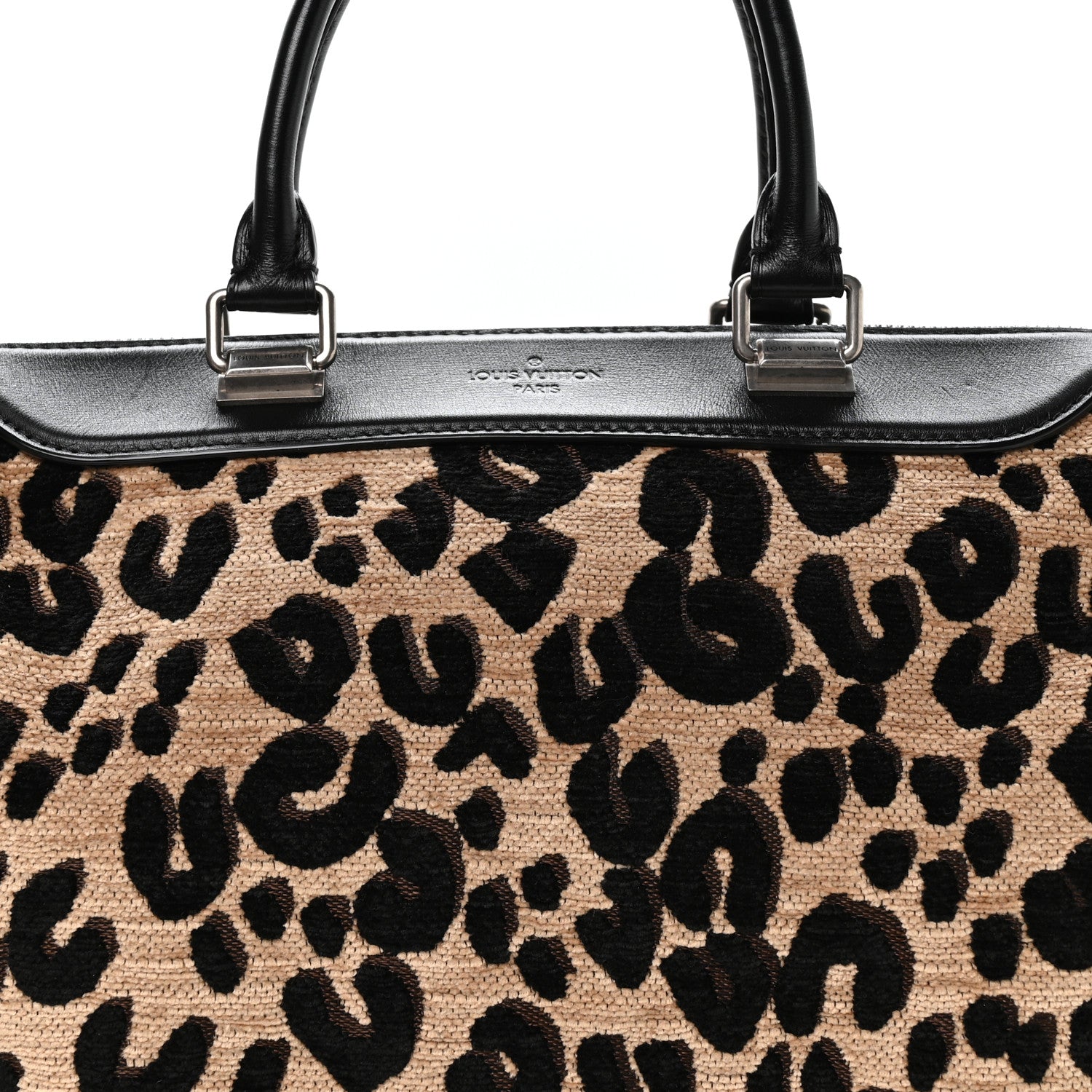 Louis Vuitton Jacquard Velvet Leopard Print Stephen Sprouse Speedy 8 of 10