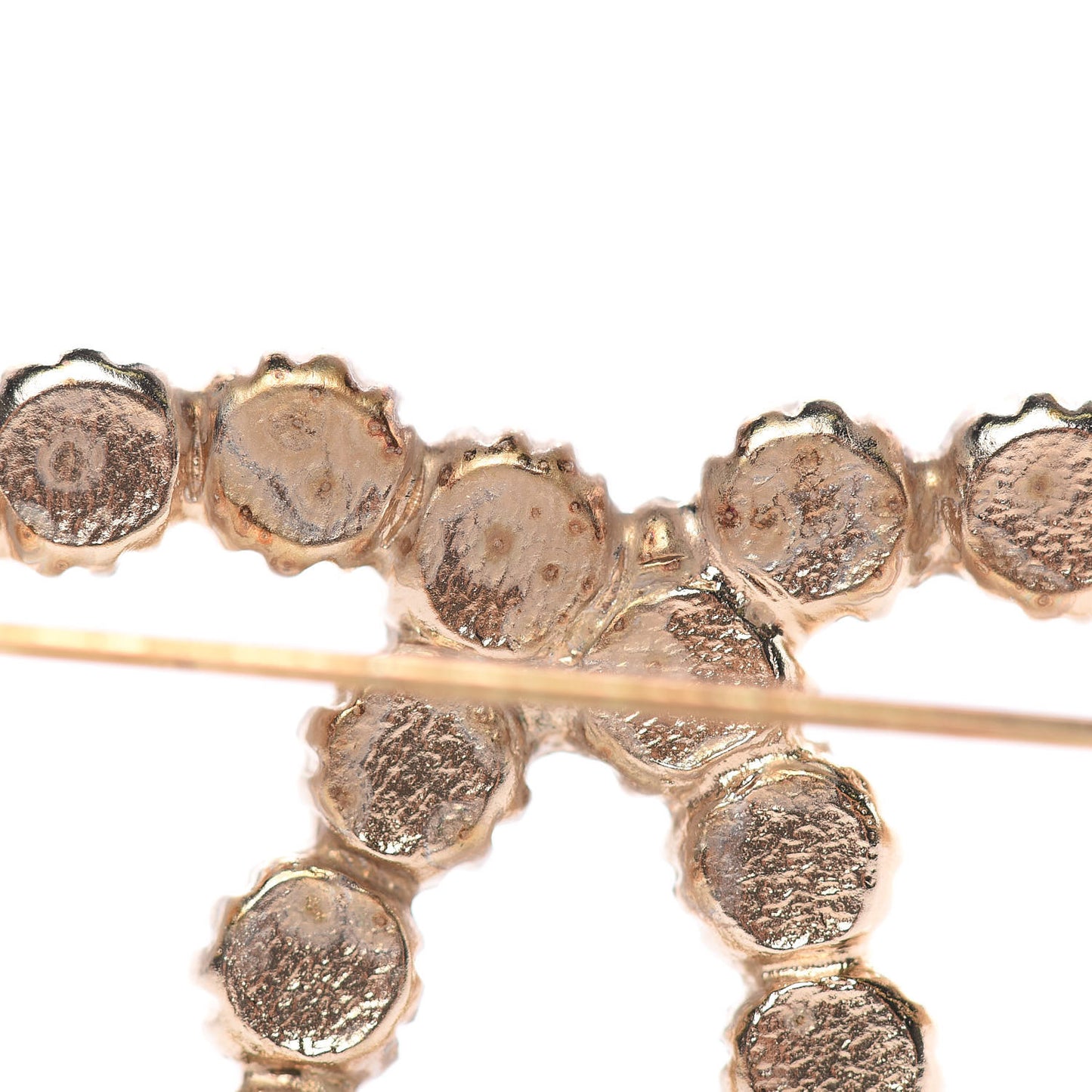 Pearl CC Brooch Gold