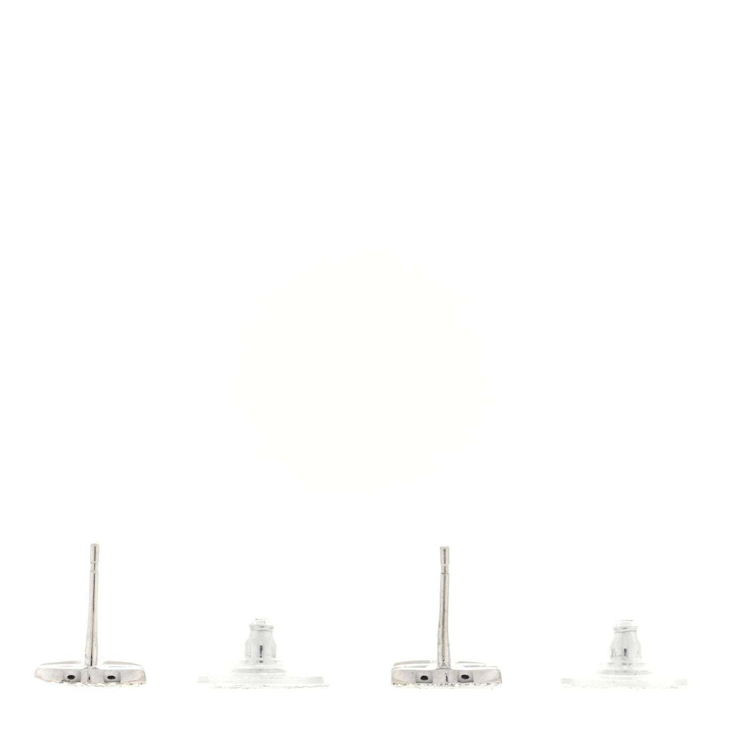 Chanel Crystal CC Starfall Drop Earrings Silver 3 of 4
