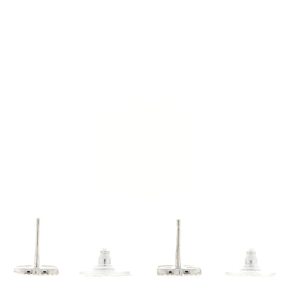 Chanel Crystal CC Starfall Drop Earrings Silver 3 of 4