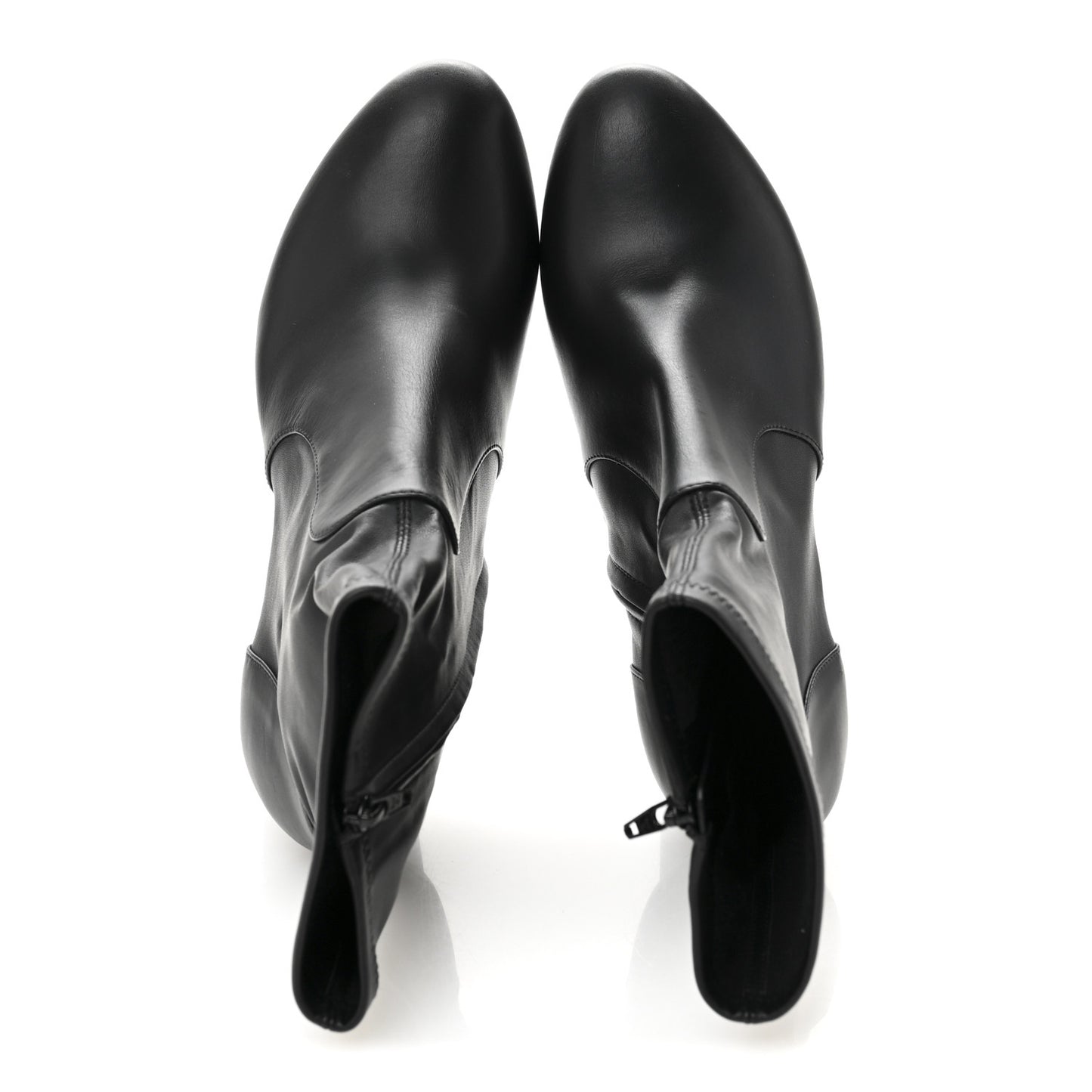 Calfskin Uniformes Silhouette Ankle Boots 37.5 Black