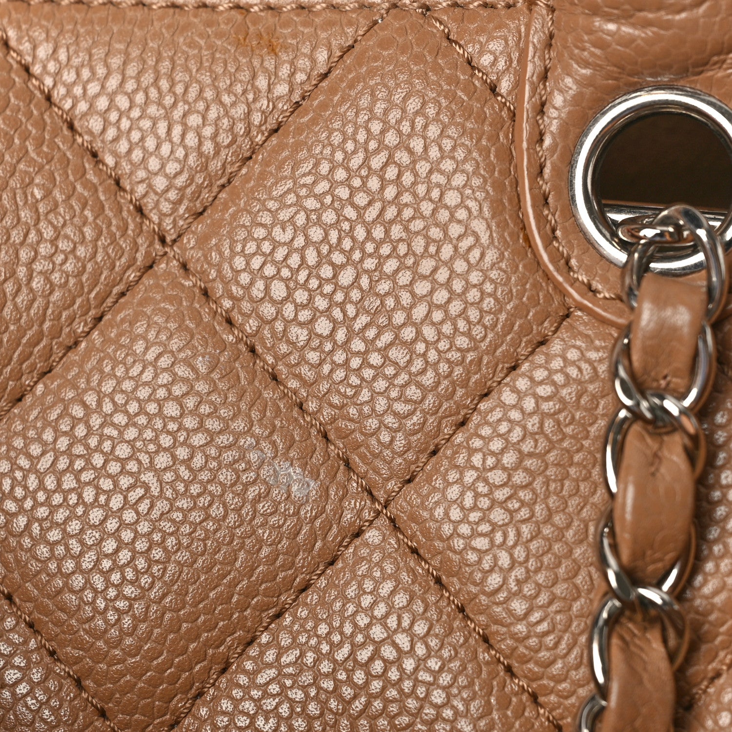 Chanel Caviar Medium Soft CC Top Handle Tote Dark Beige 10 of 28
