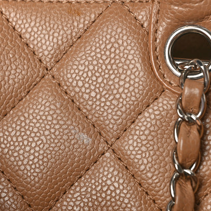 Chanel Caviar Medium Soft CC Top Handle Tote Dark Beige 10 of 28