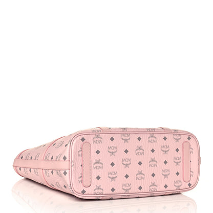 MCM Visetos Medium Delmy Shopper Tote Powder Pink 4 of 13