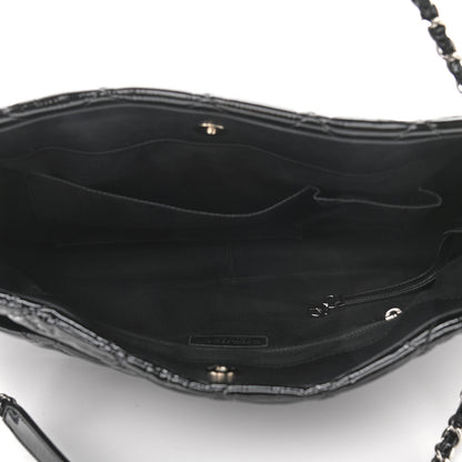 Chanel Patent Quilted Timeless CC Soft Tote Black 4 of 9