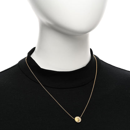 Christian Dior 18K Yellow Gold Diamond Black Onyx Mother of Pearl Rose Celeste Pendant Necklace 2 of 6