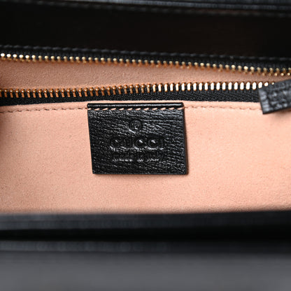Gucci Azalea Calfskin Horsebit 1955 Shoulder Bag Black 6 of 9