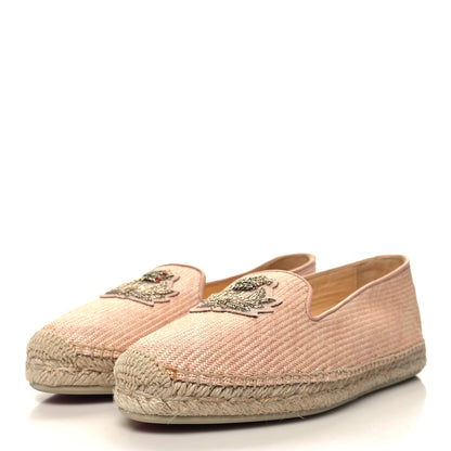 Christian Louboutin Nanou Orlato Donna Espadrilles 39 Paille Croisette 3 of 10