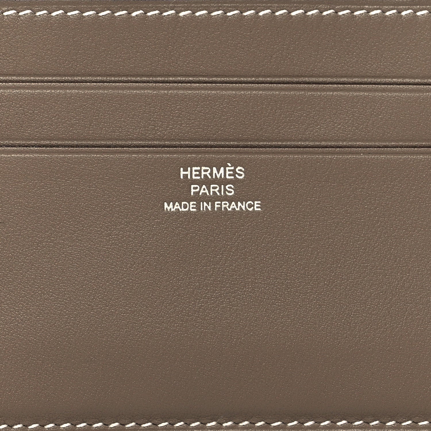 Hermes Swift Citizen Twill Card Case Etoupe 8 of 8