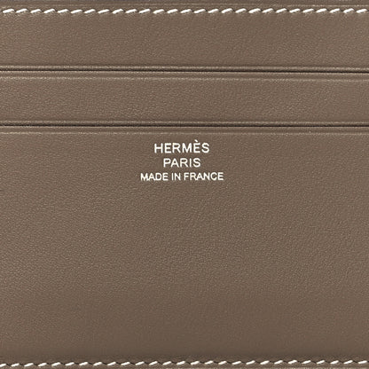 Hermes Swift Citizen Twill Card Case Etoupe 8 of 8
