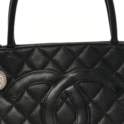 Chanel Caviar Quilted Medallion Tote Black 8 of 11