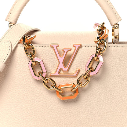 Louis Vuitton Taurillon Enamel Chain Capucines BB Quartz 7 of 9