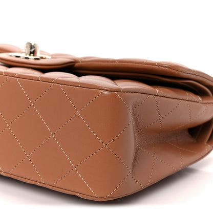 Chanel Lambskin Quilted Small Double Flap Brown 11 of 12