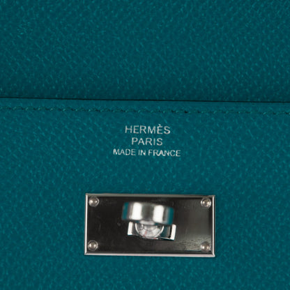 Hermes Epsom Kelly Longue Wallet Bleu Izmir 6 of 8