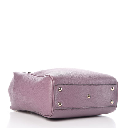 Gucci Calfskin Mini Bamboo Shopper Tote Purple 4 of 11