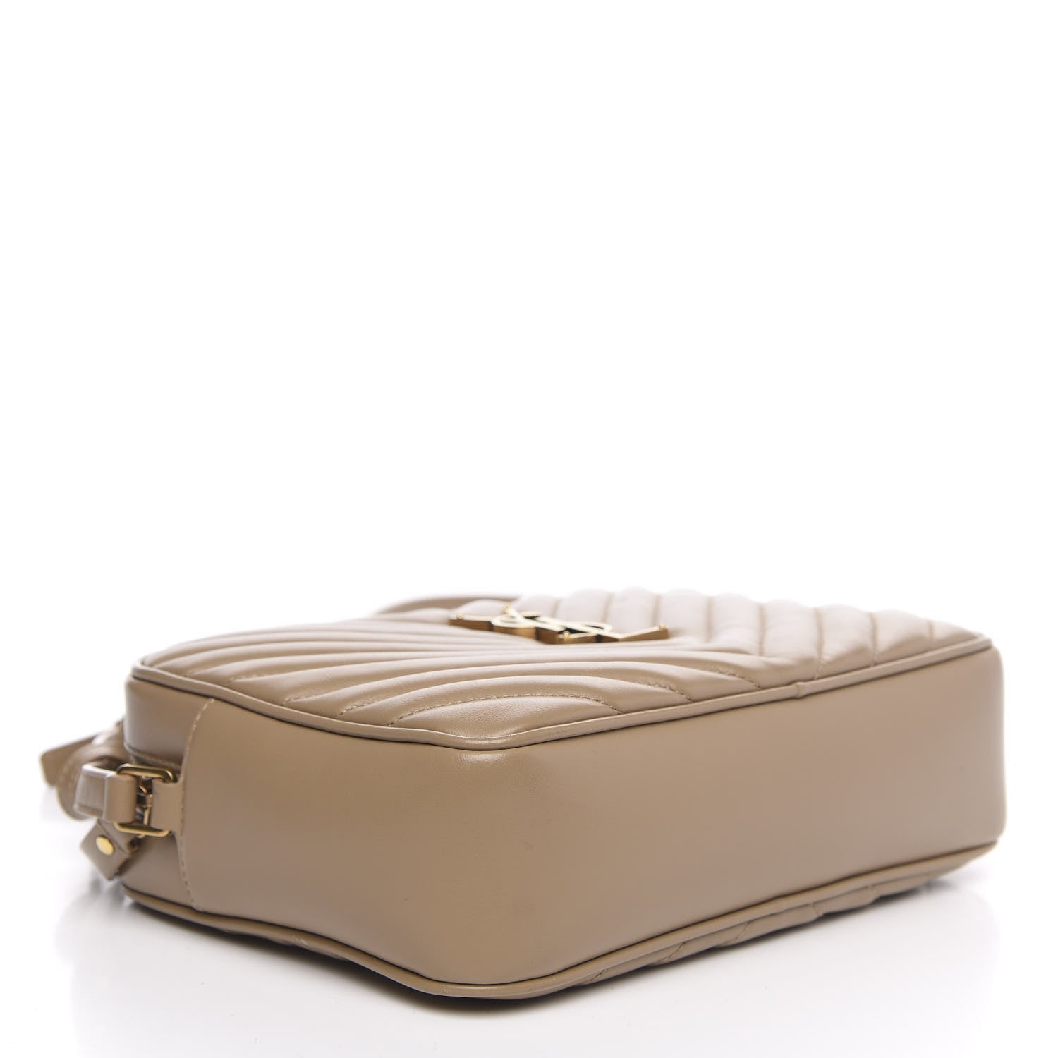 Saint Laurent Calfskin Matelasse Monogram Lou Camera Bag Dark Latte 4 of 10