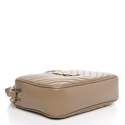 Saint Laurent Calfskin Matelasse Monogram Lou Camera Bag Dark Latte 4 of 10