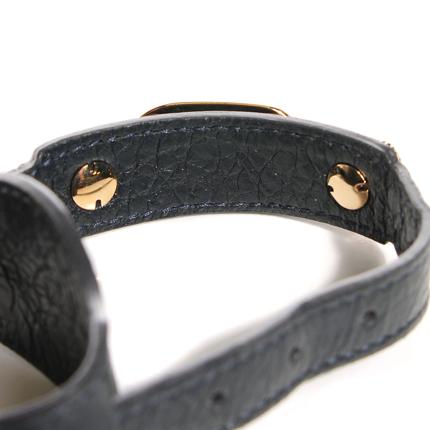 Agneau Arena Giant Gold Bracelet Small Anthracite