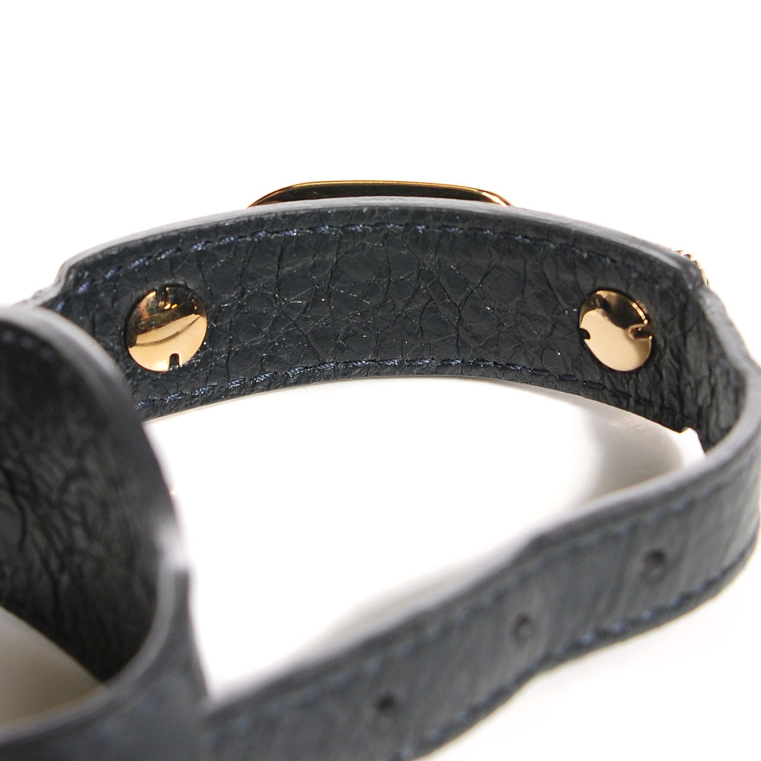 Balenciaga Agneau Arena Giant Gold Bracelet Small Anthracite 5 of 7