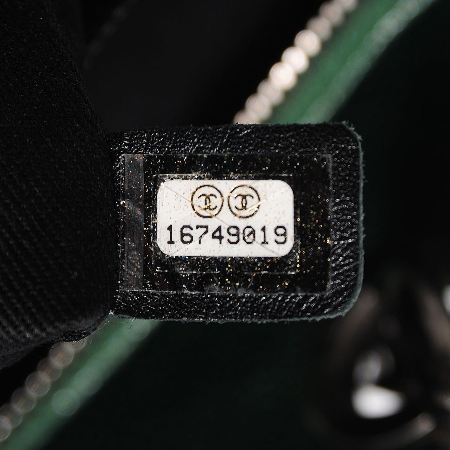 Caviar Chic Shopping Tote Dark Green