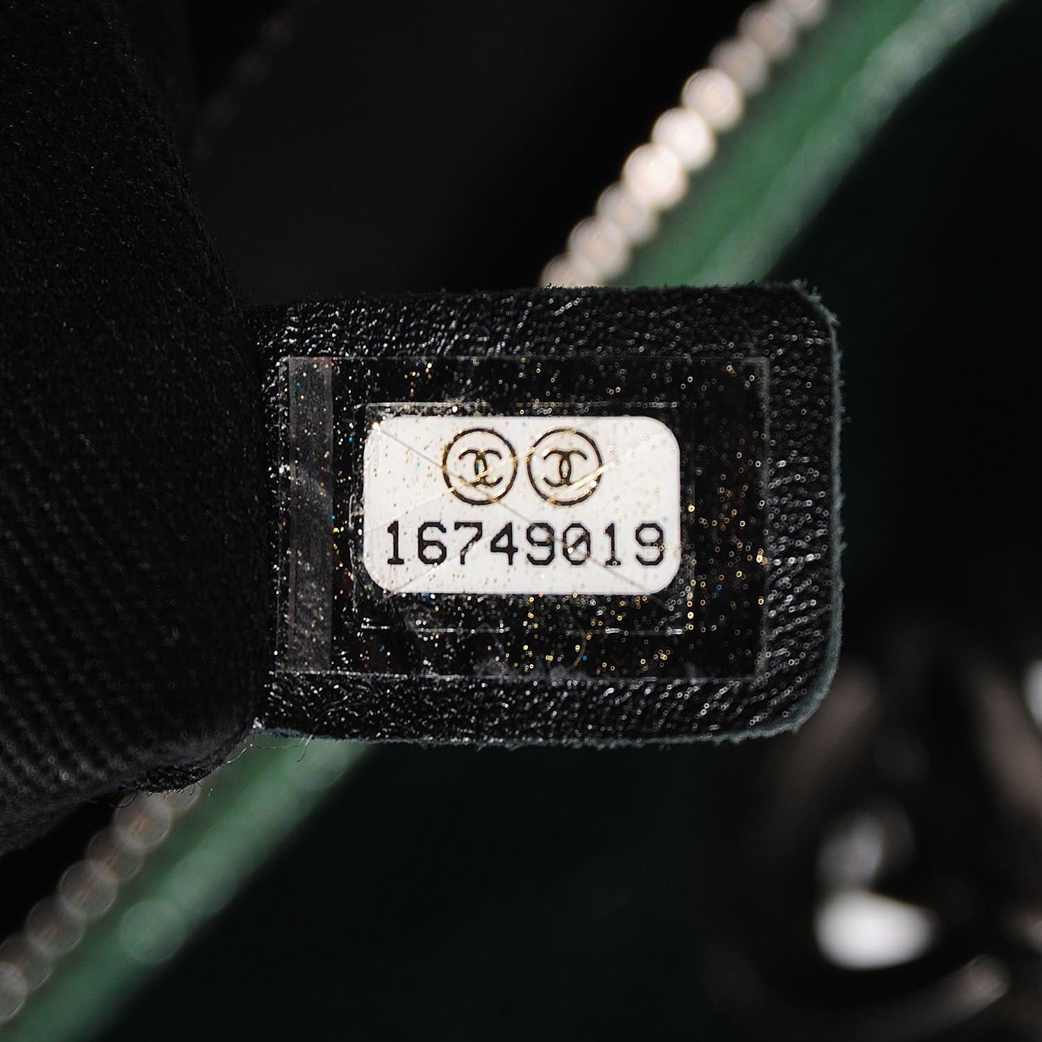Chanel Caviar Chic Shopping Tote Dark Green 7 of 7
