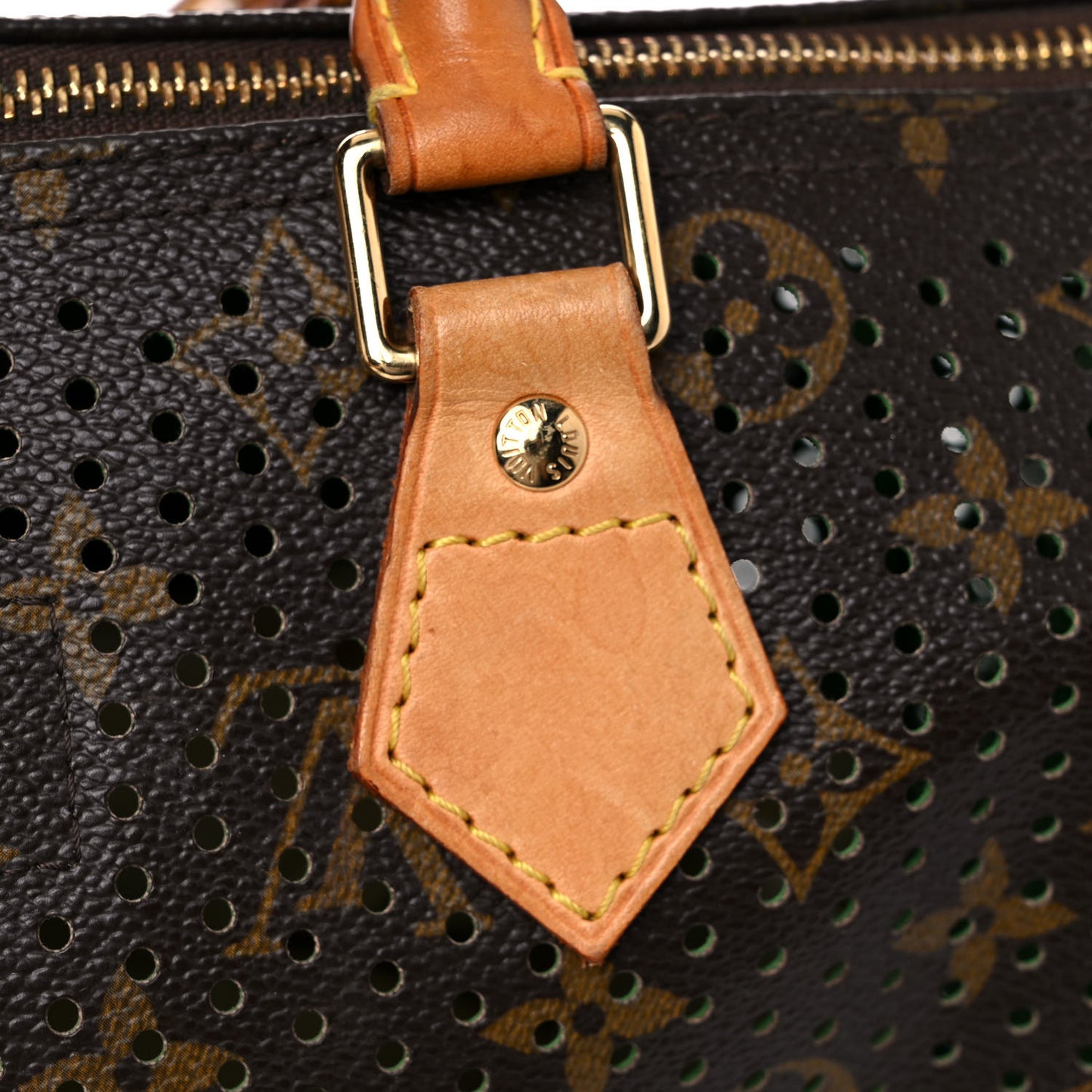 Monogram Perforated Speedy 30 Green