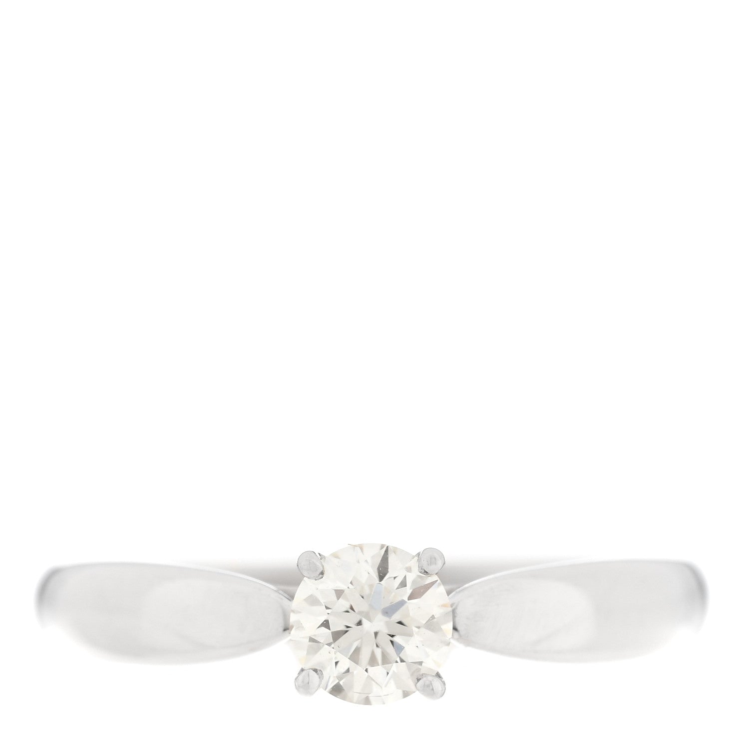 Tiffany Platinum Diamond .30ct Harmony Solitaire Engagement Ring 49 5 1 of 5