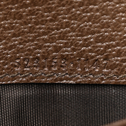 Gucci GG Supreme Monogram Web Ophidia Continental Wallet Brown 9 of 13