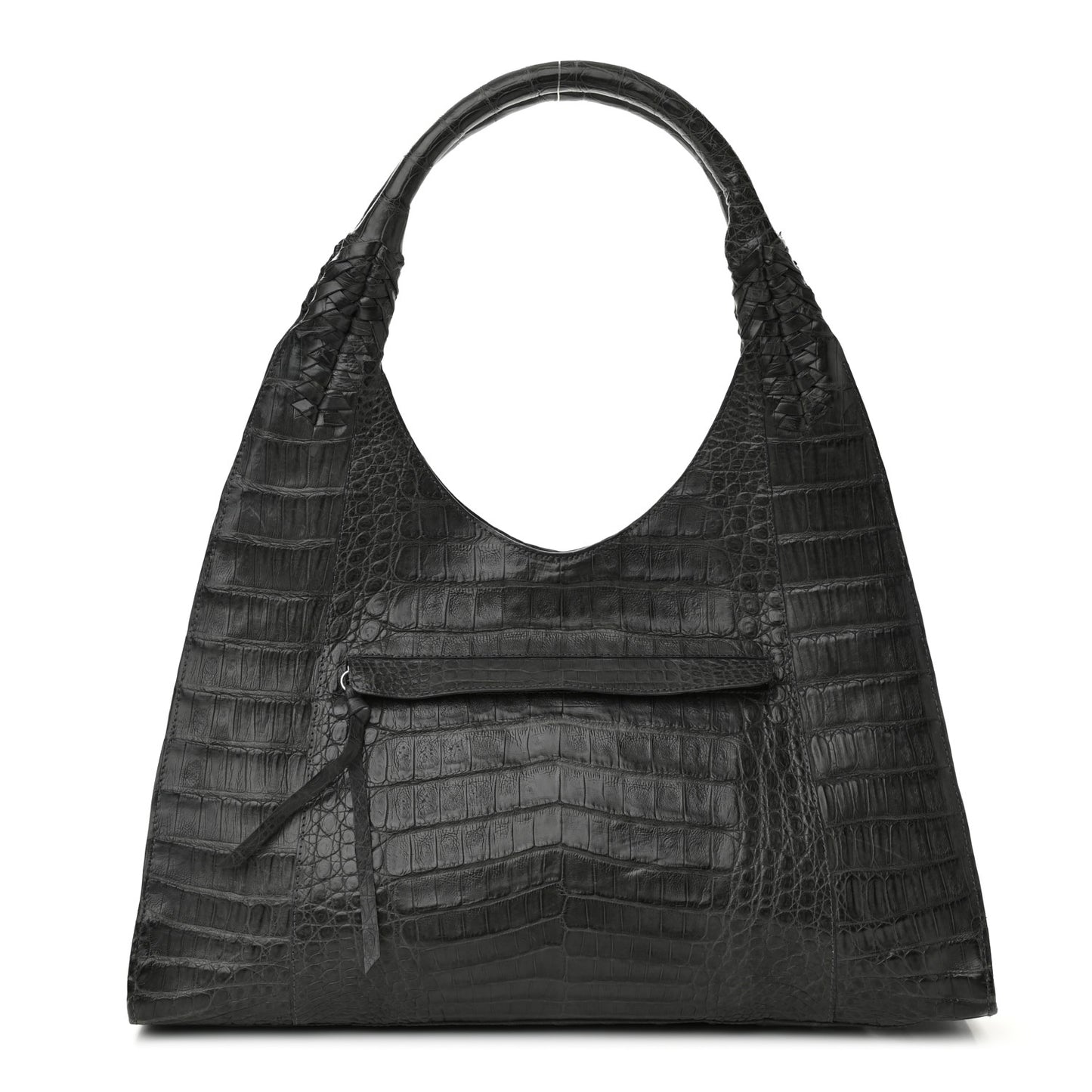 Crocodile Shoulder Bag Gray