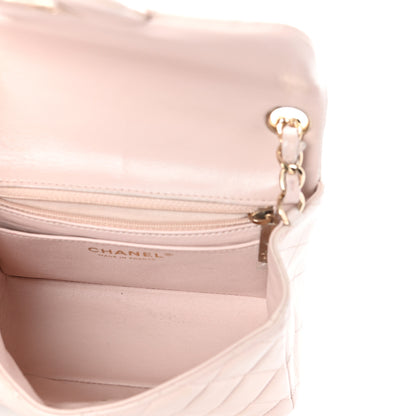 Chanel Lambskin Quilted Mini Square Flap Pink 5 of 9
