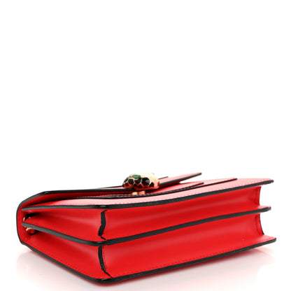 Bulgari Calfskin Serpenti Forever Crossbody Bag Red 5 of 10