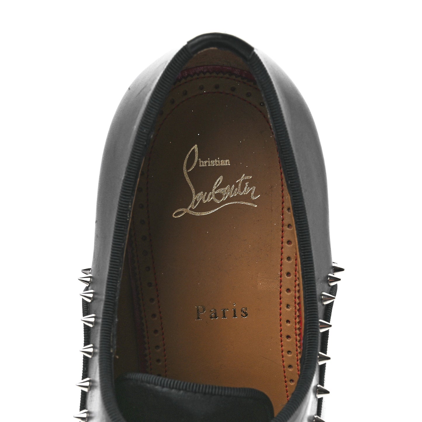 Calfskin Mens Eton Flat Loafers 44.5 Black