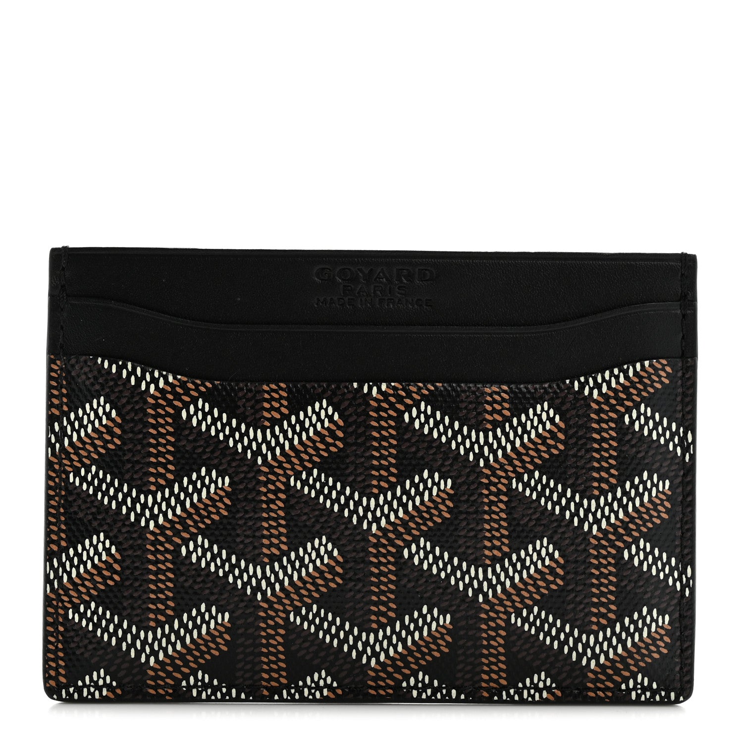 Goyard Goyardine Saint Sulpice Card Holder Black 1 of 9