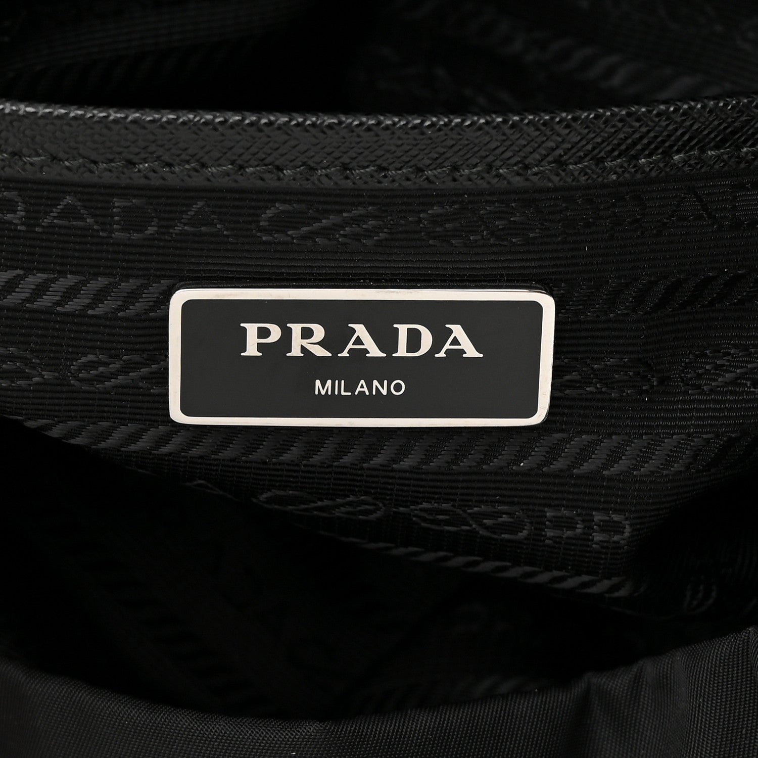 Prada Tessuto Nylon Saffiano Small Backpack Black 6 of 13