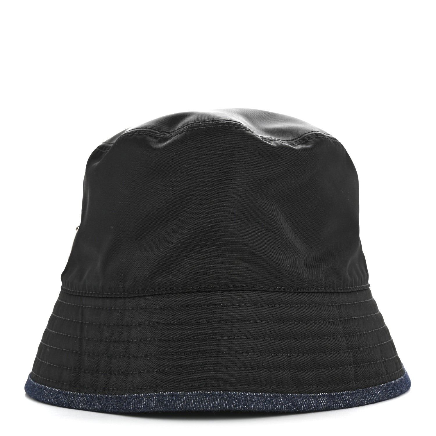 Prada Denim Re-Nylon Reversible M Bucket Hat Blue Black 1749531