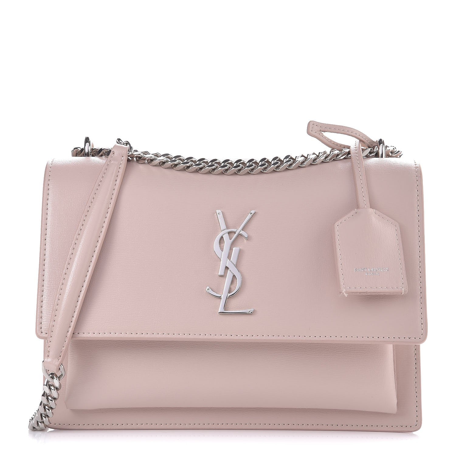 Saint Laurent Calfskin Medium Monogram Sunset Marble Pink 1 of 10